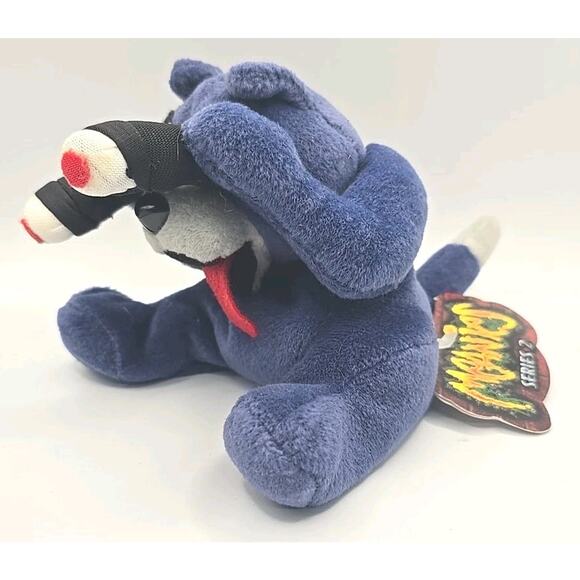 1998 Meanies Series 2 Peeping Tom Cat Plush Animal w Tag BB27 - Picture 1 of 4